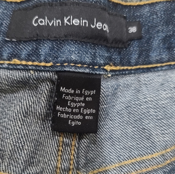 Calvin Klein Blue Men's Jeans, Size 38W - Picture 10 of 16